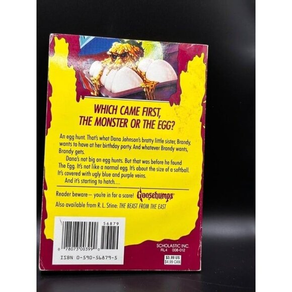 Egg Monsters from Mars Goosebumps Book #42 First cover 2nd Edition Print 1990s - Picture 4 of 12